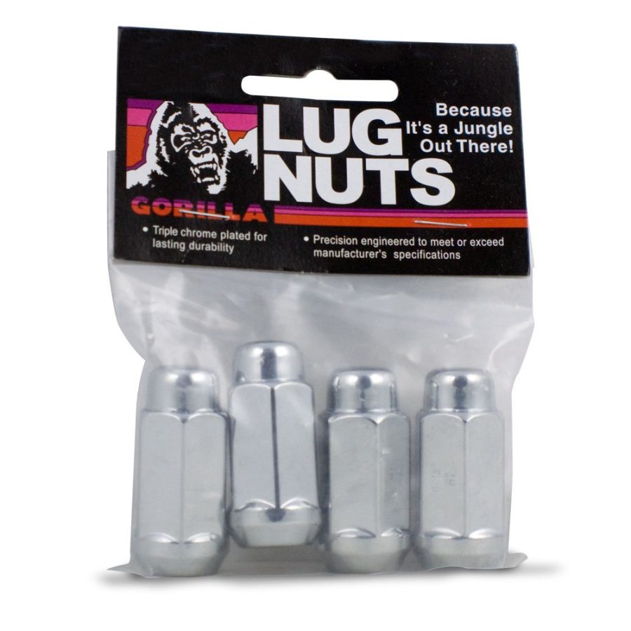 GORILLA 91167XLB Extra Long Acorn Lug Nuts (12mm x 1.75 Thread Size) (Pack of 4)