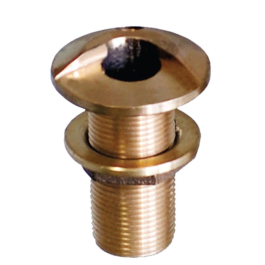 GROCO HSTH-1000-W 1 INCH BRONZE HIGH SPEED THRU-HULL FITTING W/NUT