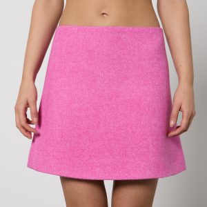 Ganni Wool-Blend Mini Skirt - EU 40/UK 12