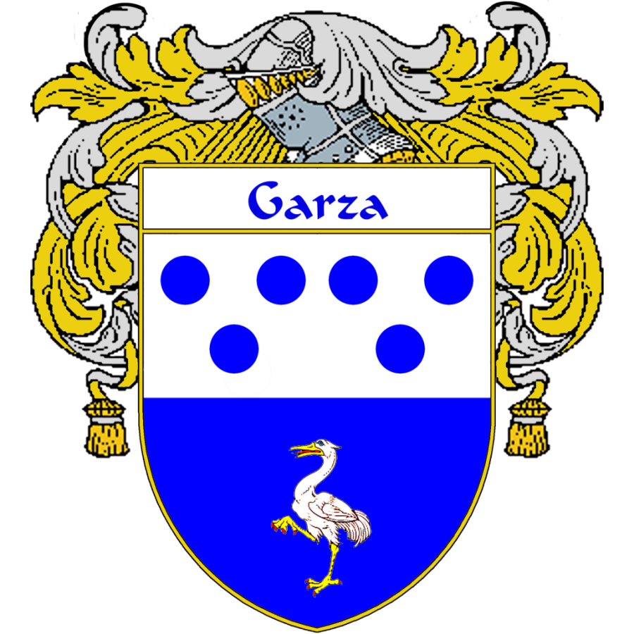 Garza Family Crest / Coat of Arms JPG and PDF - Instant Download