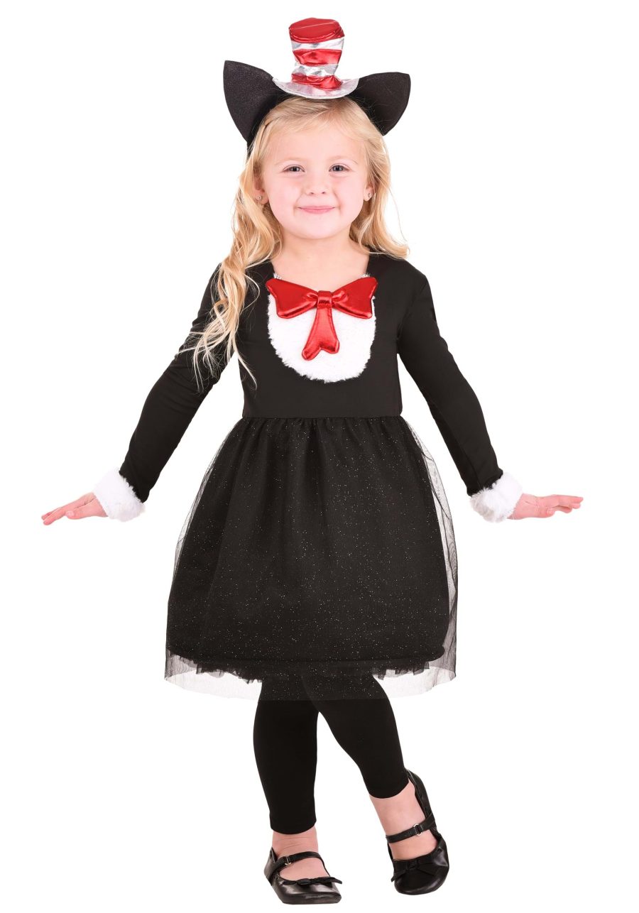 Girl's Cat in the Hat Toddler Costume