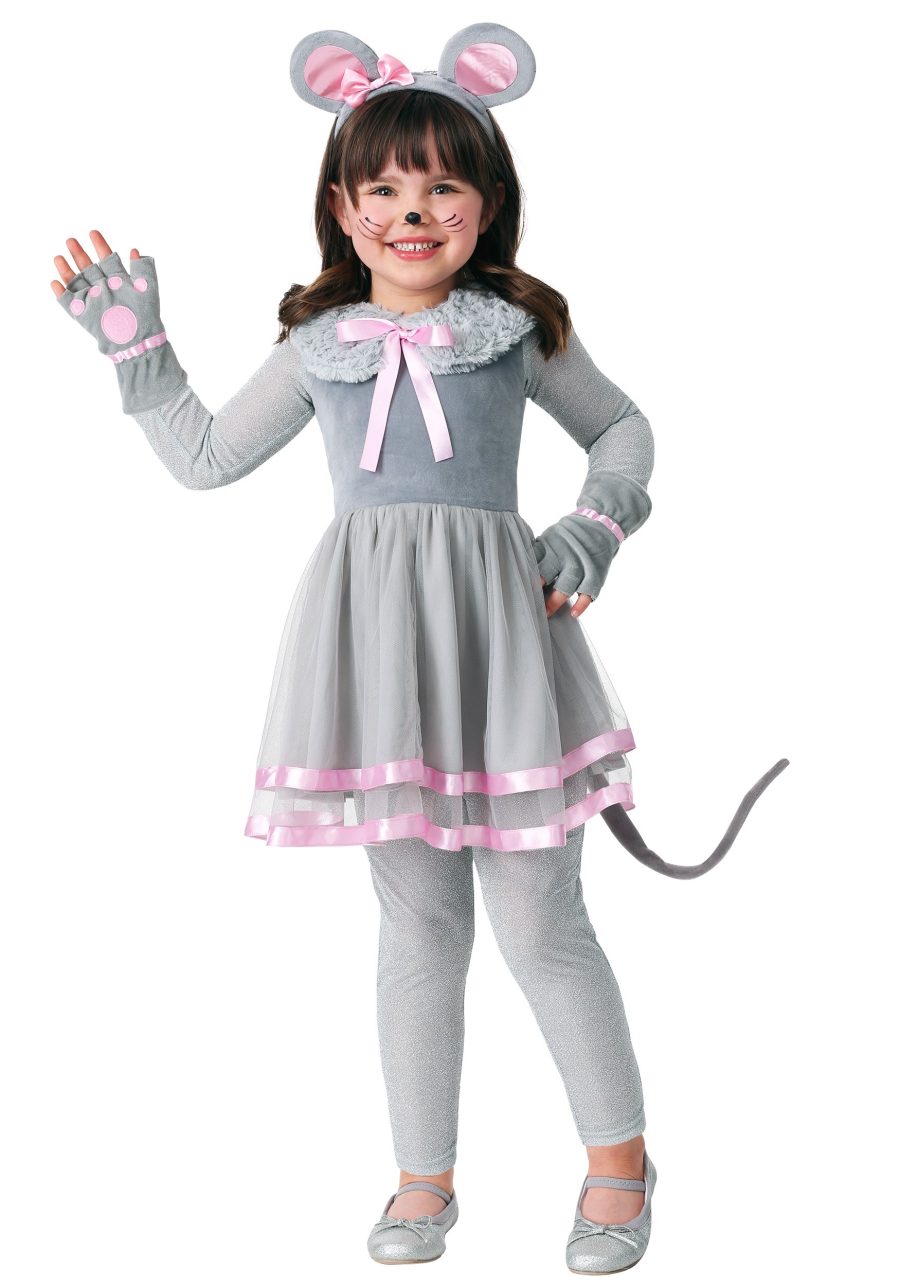 Girl's Cute Mouse Toddler Costume Dress