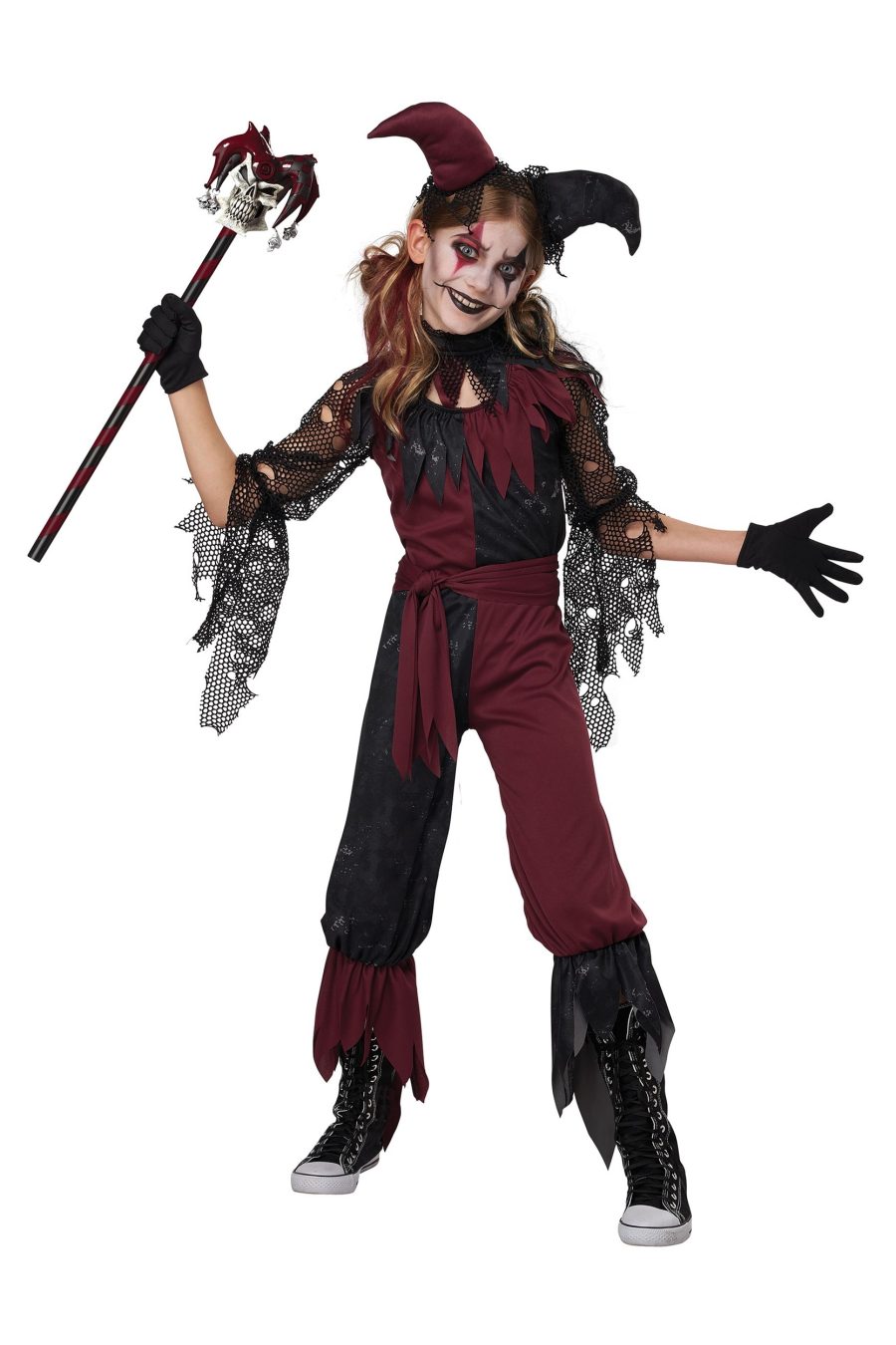 Girl's Psycho Jester Costume