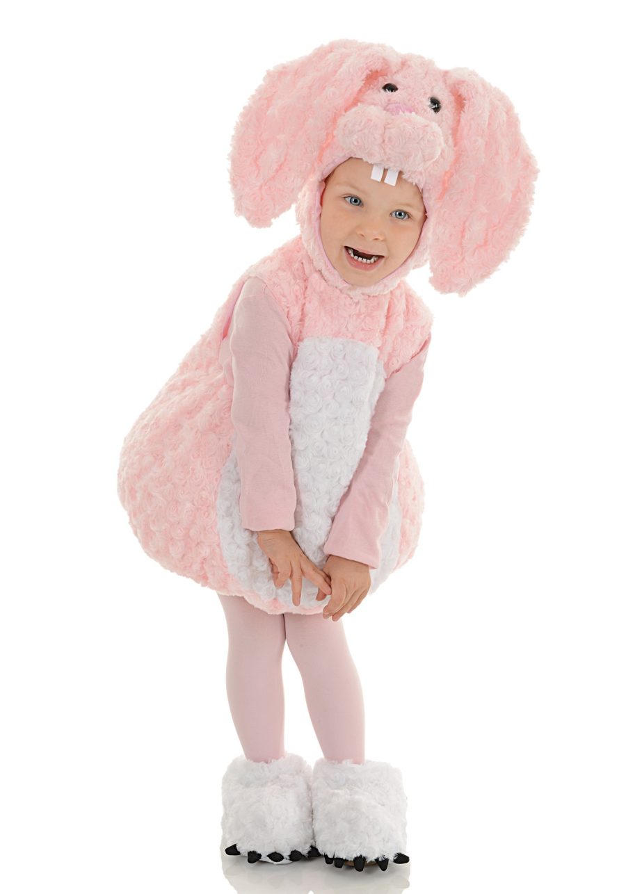 Girl's Toddler Pink Bunny Bubble Costume