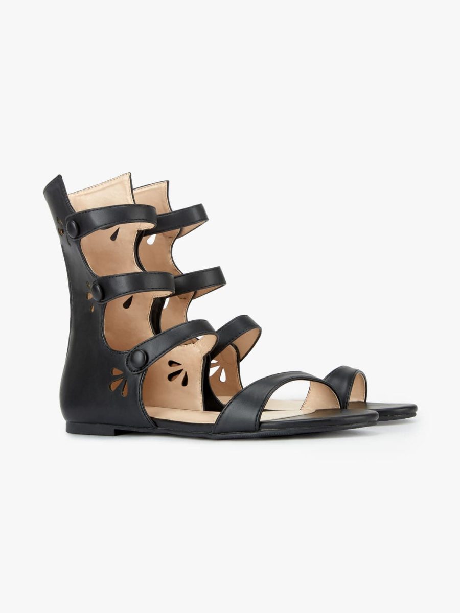 Gladiator Buttoned Roma Sandals