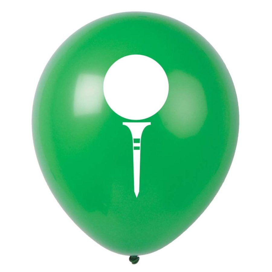 Golf Latex Balloons, 16Pcs Green Golf Themed Birthday Or Retirement Party Decora