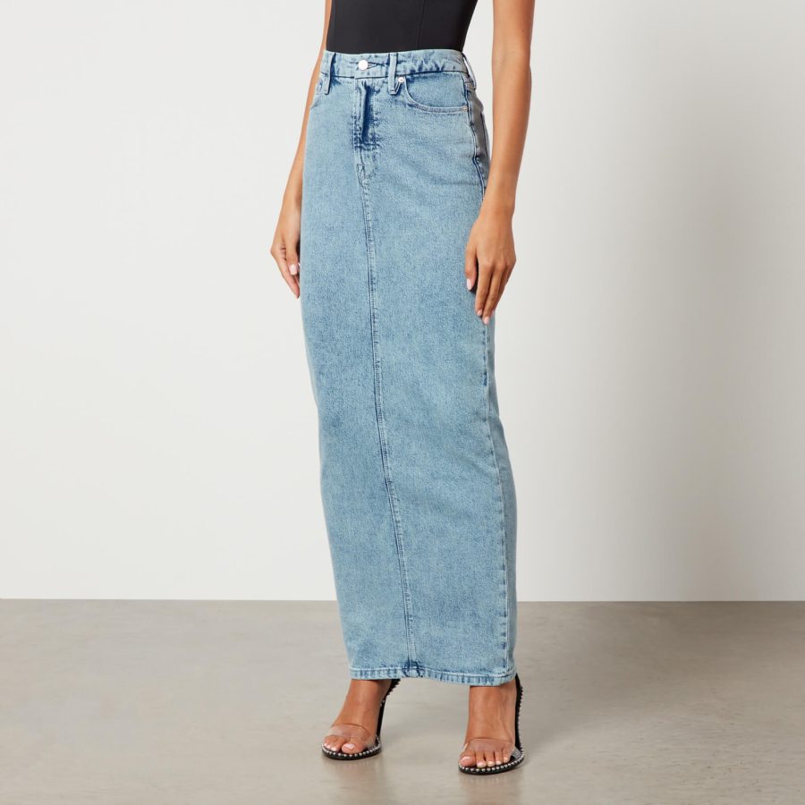 Good American Uniform Maxi Denim Skirt - US 4/UK 8