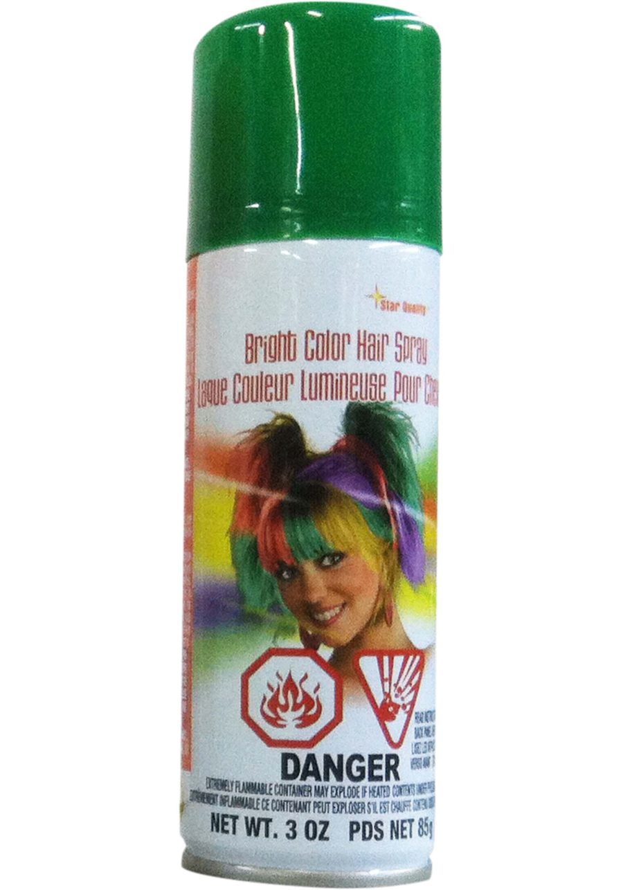 Green Aerosol Hair Spray