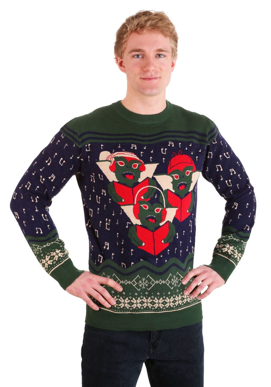 Gremlins Caroling Trio Ugly Christmas Sweater