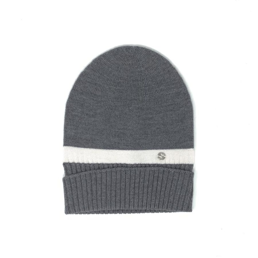 Gucci Unisex Beanie Grey 100% Wool Logo Mod. 494598 4G206 1278