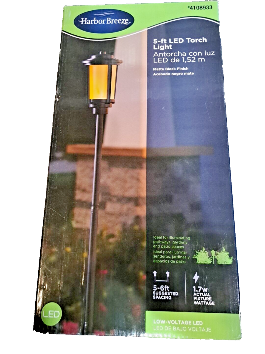 Harbor Breeze 5-ft LED Torch Light 1.7 watt Low Voltage Landscape Path Light