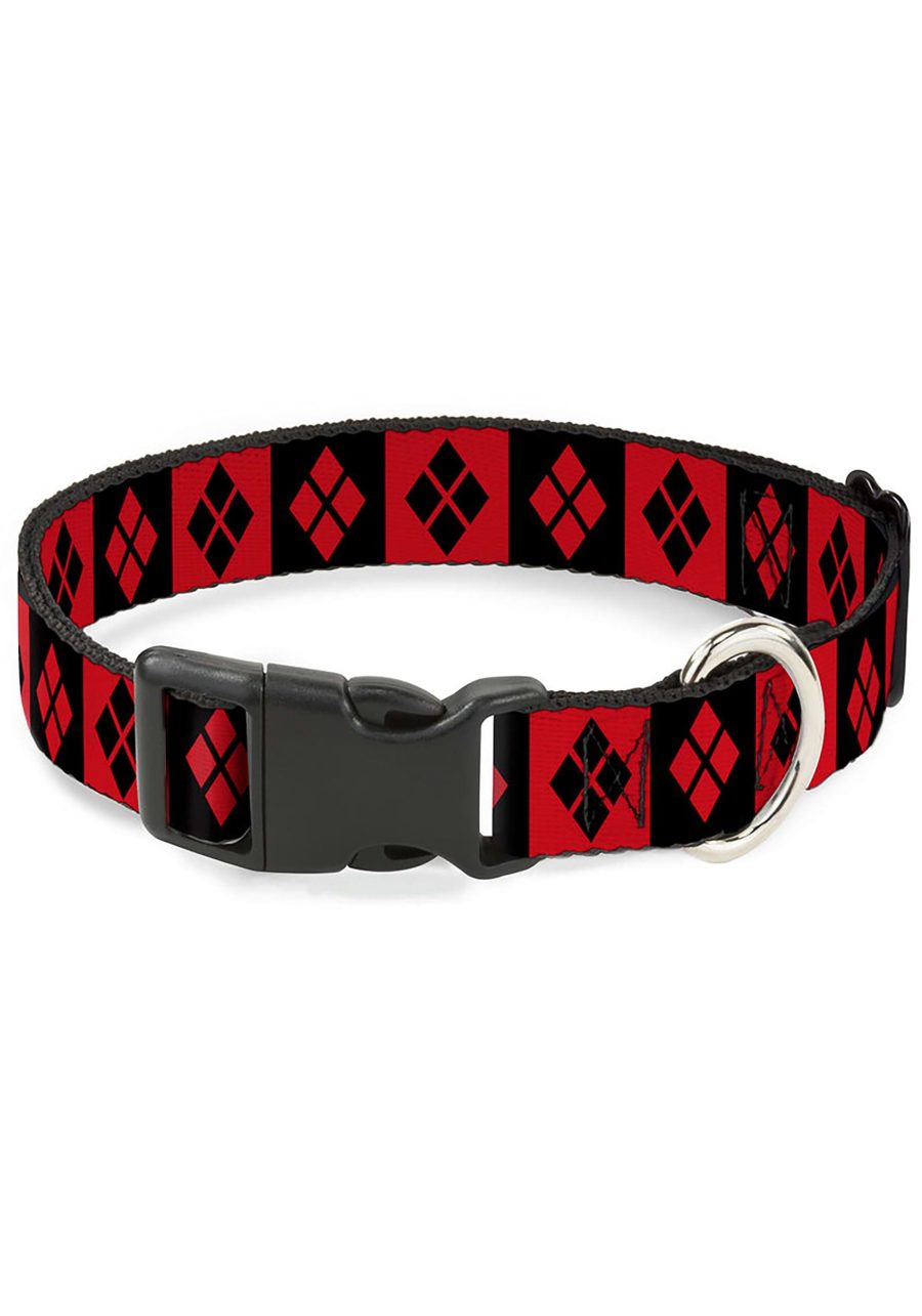 Harley Quinn Diamond Plastic Clip Pet Collar