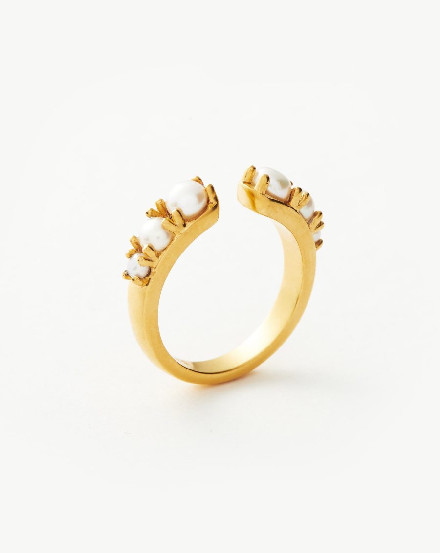 Harris Reed Openness Ring | 18k Gold Vermeil/Pearl