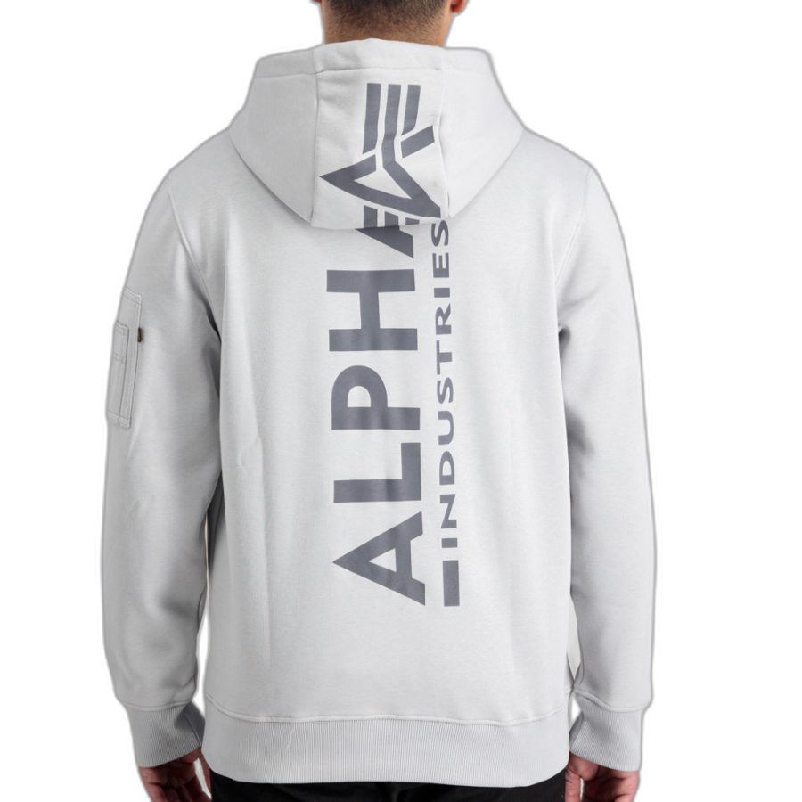 Hoodie printed on the back Alpha Industries