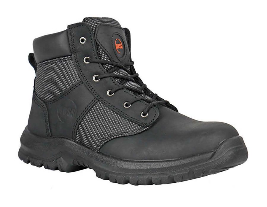 Hoss Boots 60160 Carter Men's 6" Work Boot - Steel Toe Slip Resistant - Extra Depth - Extra Wide