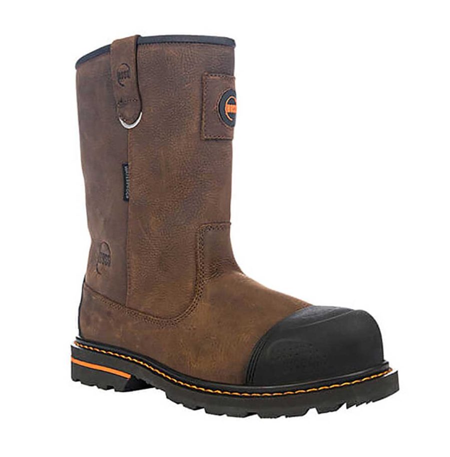 Hoss Boots 90215 Men's Cartwright II 8" Waterproof Composite Toe Slip & Oil Resistant Work Boot - Extra Wide - Extra Depth