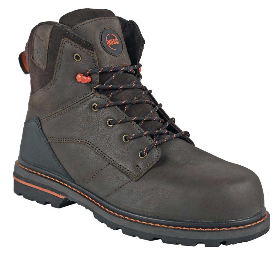 Hoss Carson 60413 Men's 6" Composite Toe Slip & Oil Resistant Work Boot - Extra Wide - Extra Depth