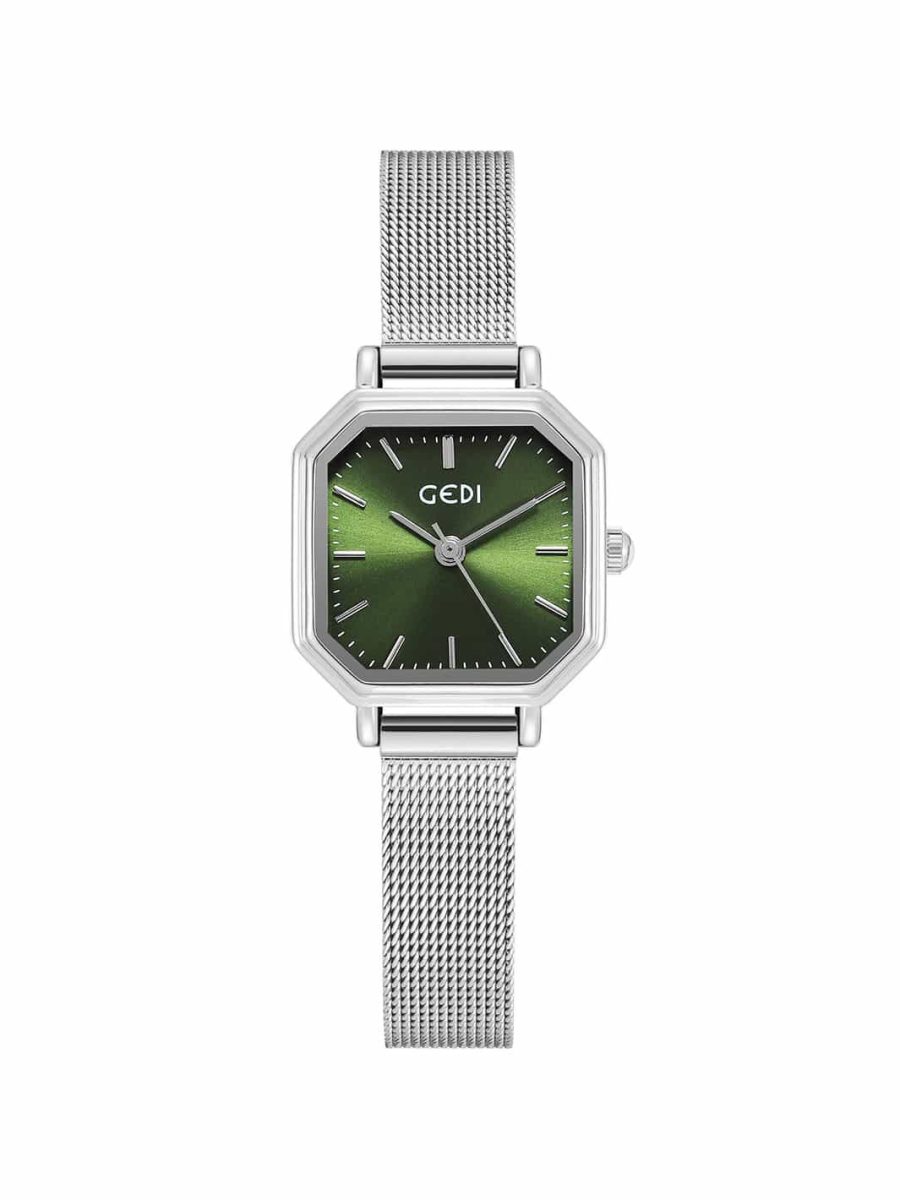 Irregular square simple quartz watch