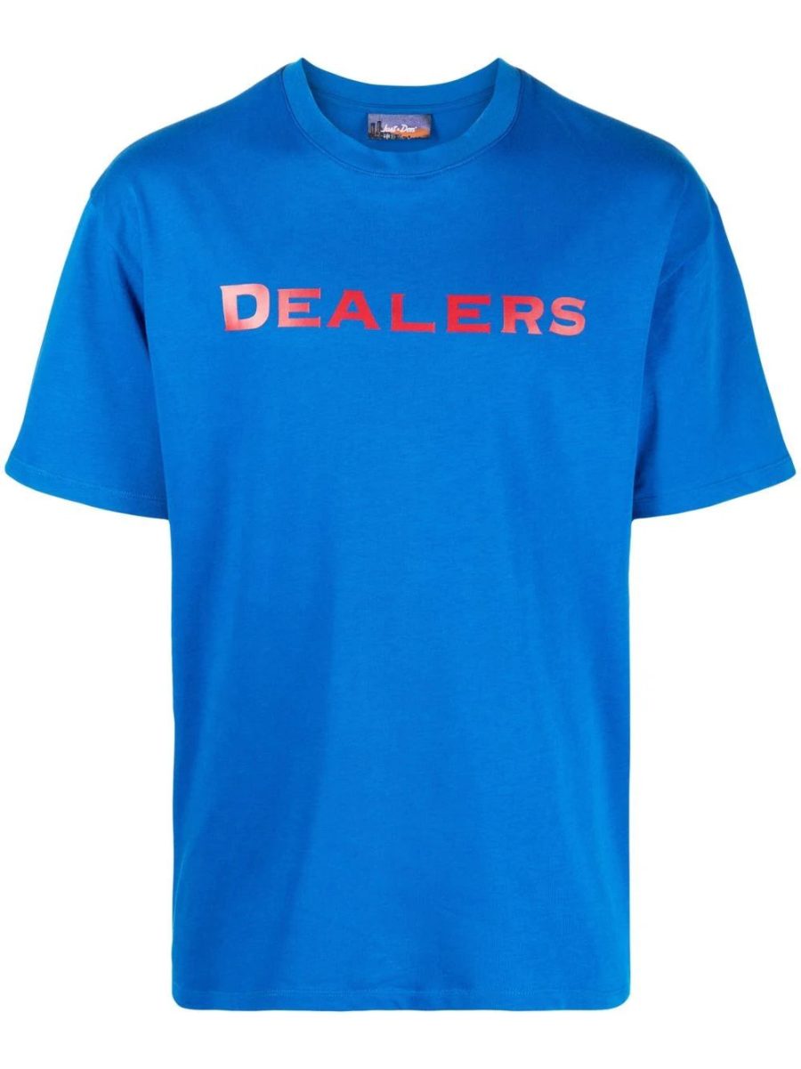 JUST DON Dealers-print Short-sleeve T-shirt Royal Blue/Multicolour