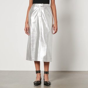 Jakke Oakland Faux Leather Midi Skirt - XS