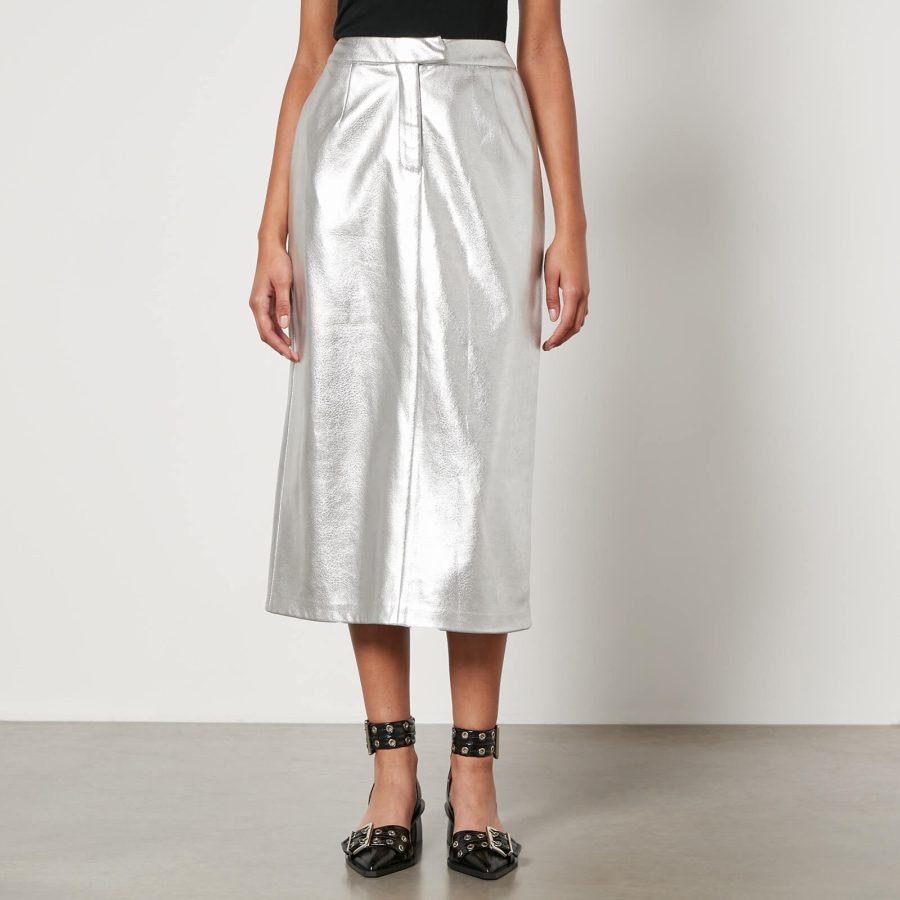 Jakke Oakland Faux Leather Midi Skirt - XS