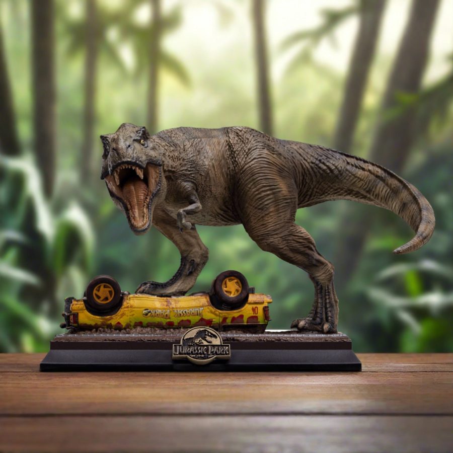 Jurassic Park Icons Statue T-Rex Attack 15 cm (5.9in)