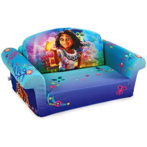 Kids 2-In-1 Flip Open Foam Compressed Sofa Bed, Encanto