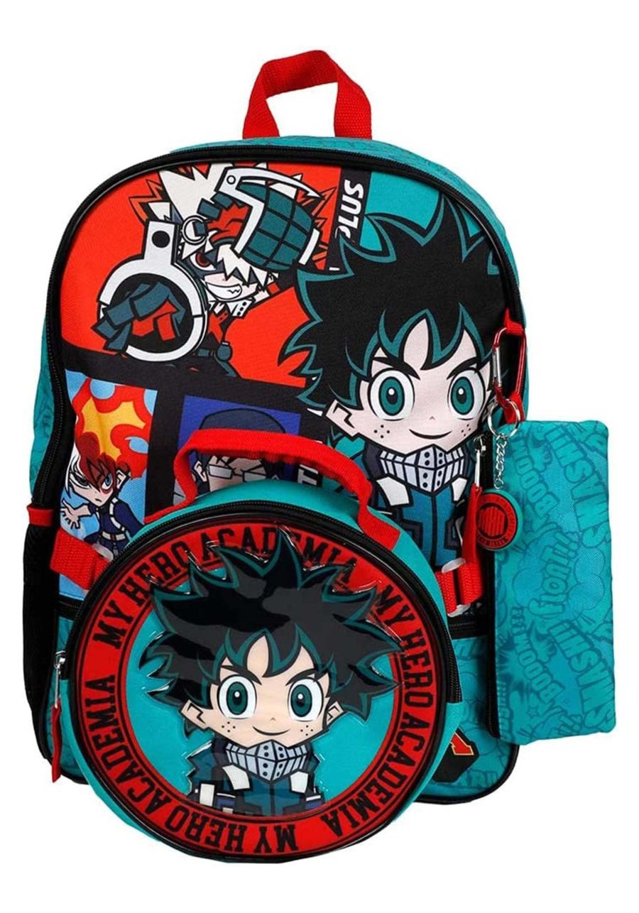 Kid's My Hero Academia 5 Piece Backpack Set