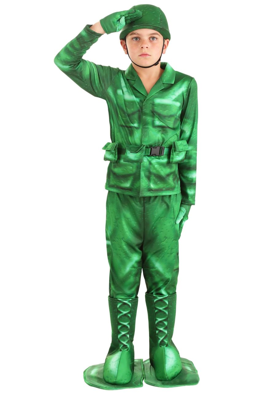 Kid's Plastic Army Man Costume