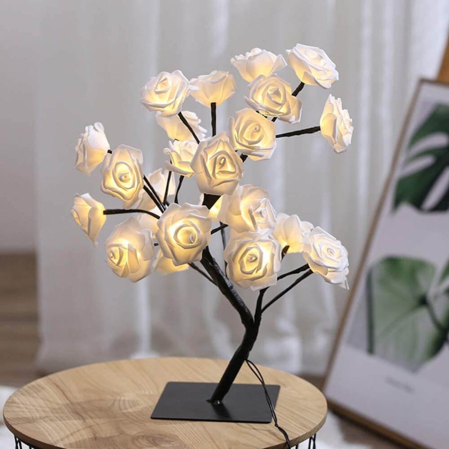 LED Rose Tree Lamp For Delightful Home Decor