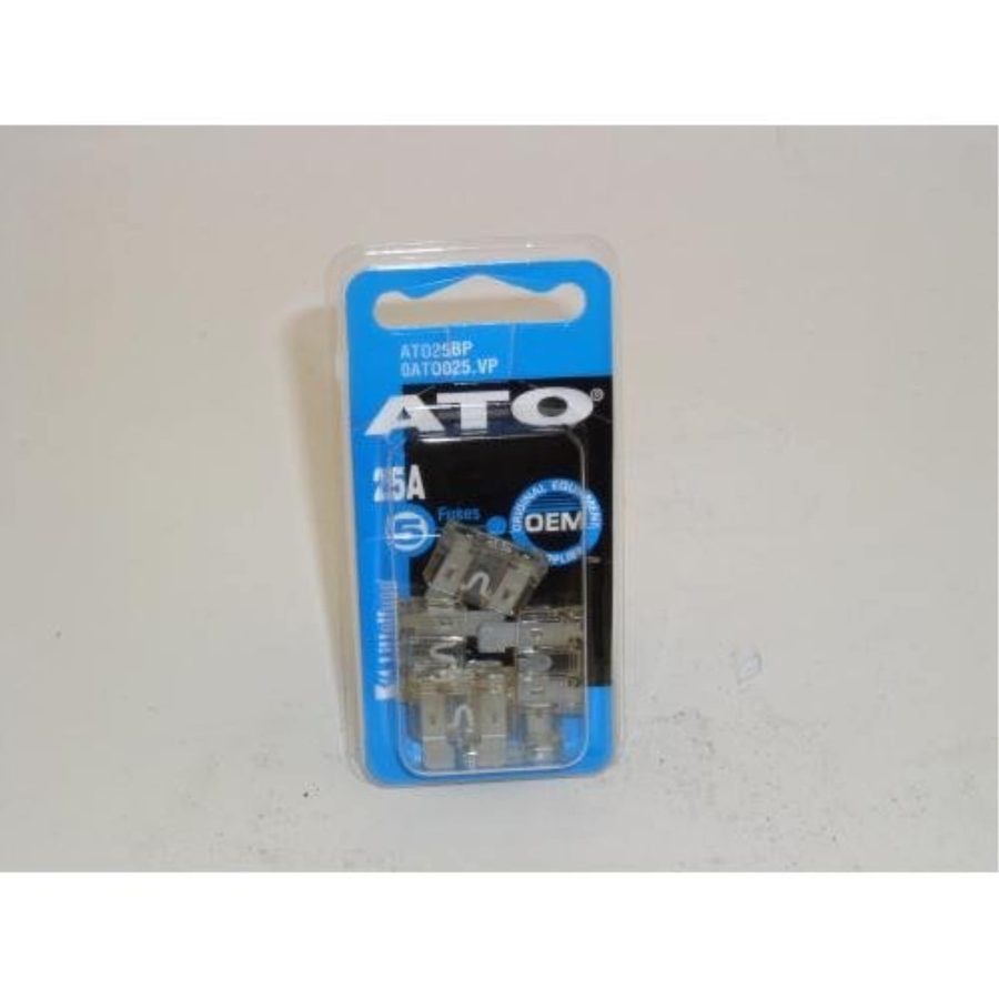 LITTELFUSE ATO25BP 25A ATO Fuse, (Pack of 5)