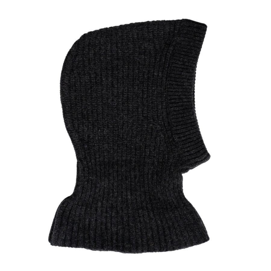 Lambswool hood in anthracite