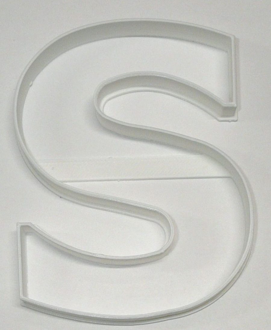 Letter S 4 Inch Uppercase Capital Block Font Cookie Cutter USA PR4232