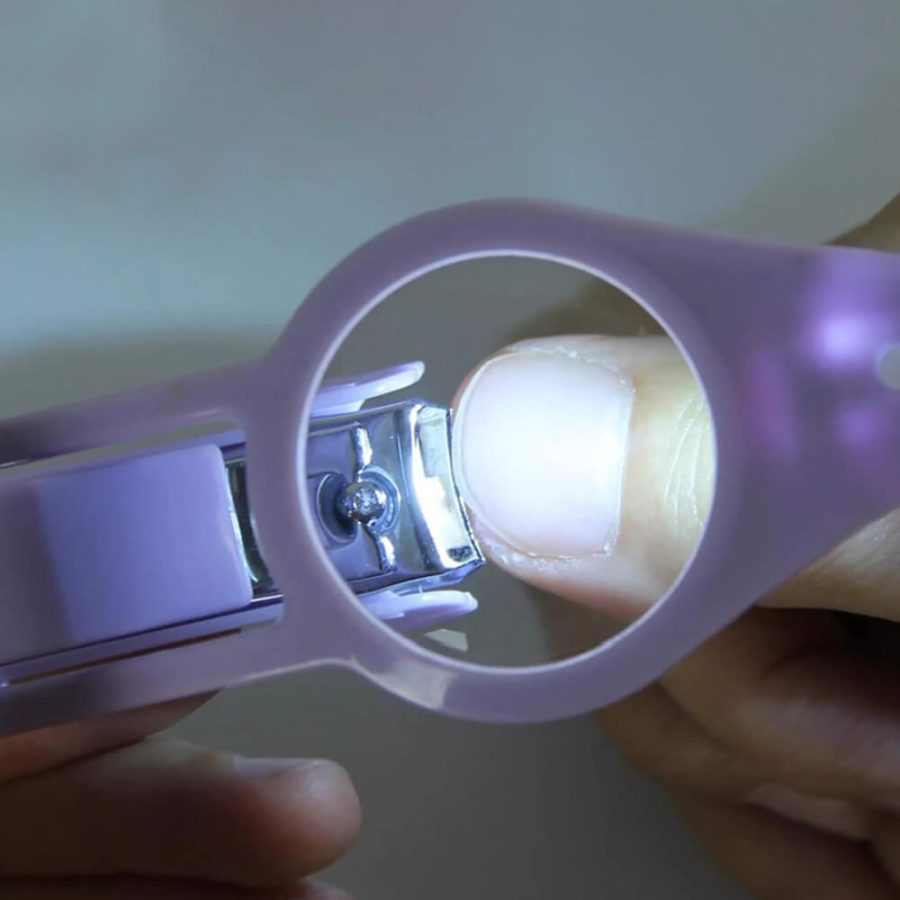 Lighted Nail Clipper With Magnifier