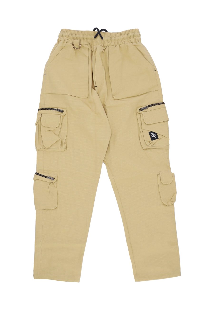 Long Men's Cargo Pants Sand