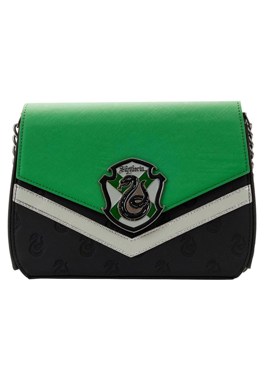 Loungefly Harry Potter Slytherin Chain Strap Crossbody Bag