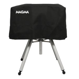 MAGMA CO10191 Barbeque Grill Cover; Crossover Series; Fits Single Burner Firebox; Magma Logo; Black; Protect From Water/ Fade; Elastic Draw Cord Closure; Acrylic Fabric; Non-Vented