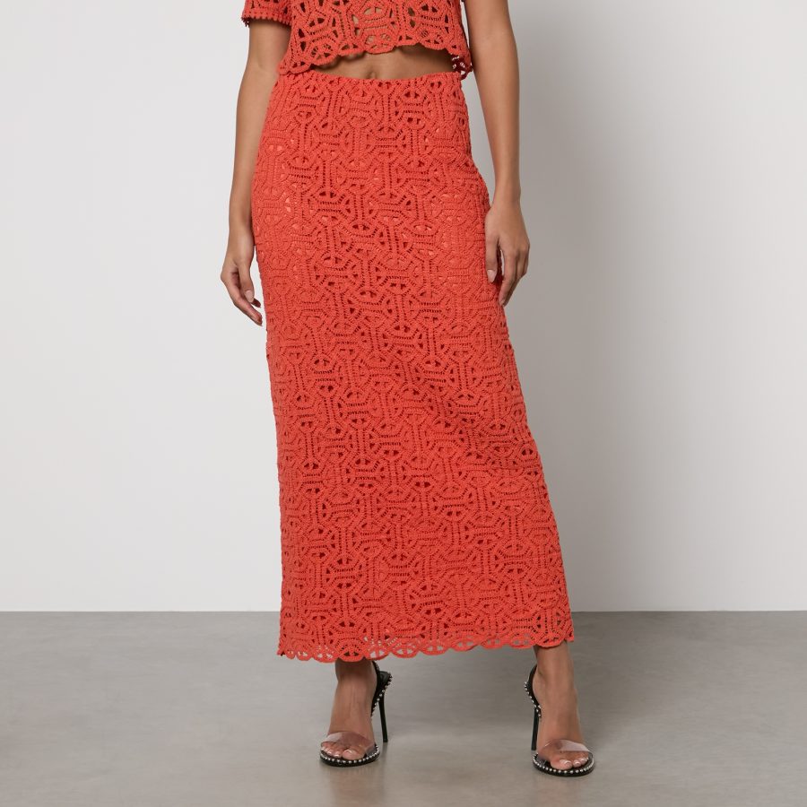 MAX&Co. Tenda Macramé Midi Skirt - XL