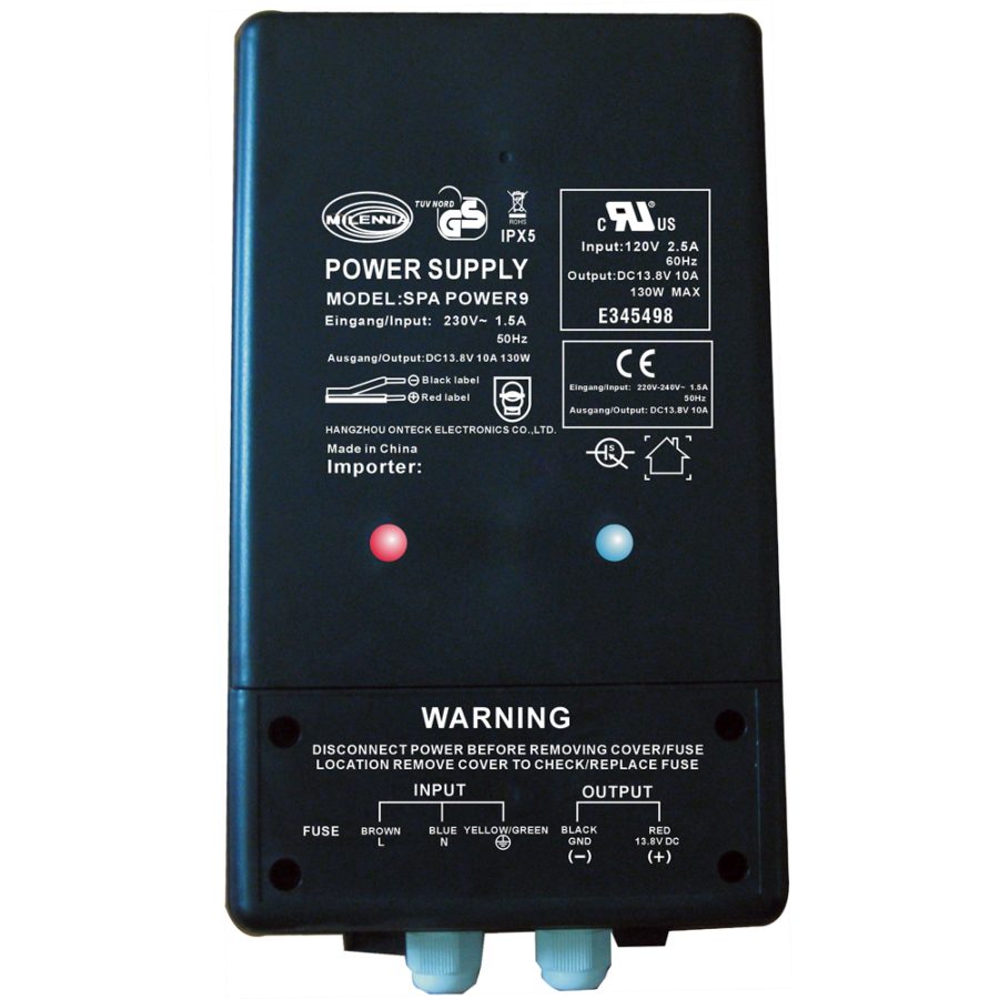 MILENNIA MILSPAPOWER9 SPAPOWER9 WATERTIGHT POWER SUPPLY