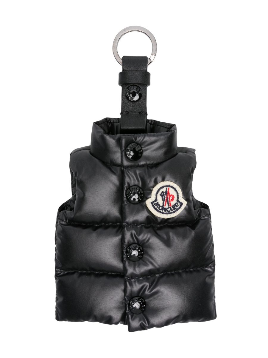 MONCLER Gilet-Shaped Keyring Black