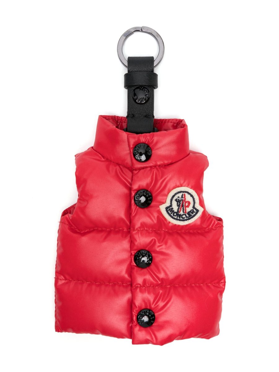 MONCLER Gilet-Shaped Keyring Red