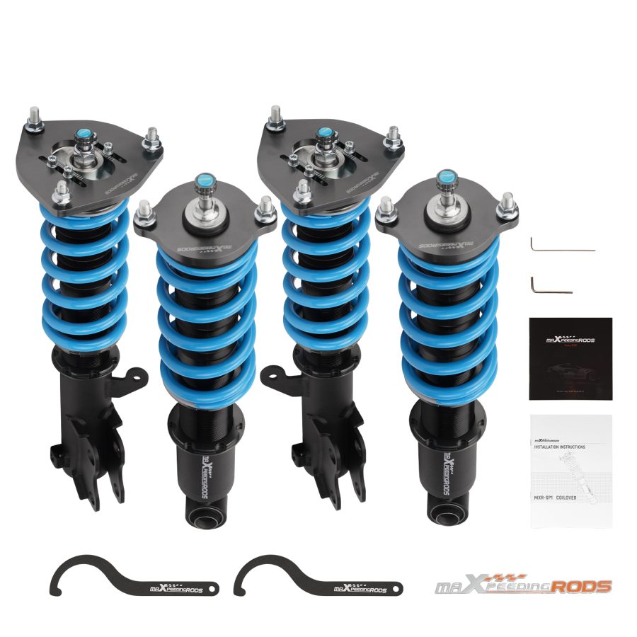 MaXpeedingrods 24-Level Adjustable Coilover Kit compatible for Mitsubishi Eclipse 2000-2005 lowering kit