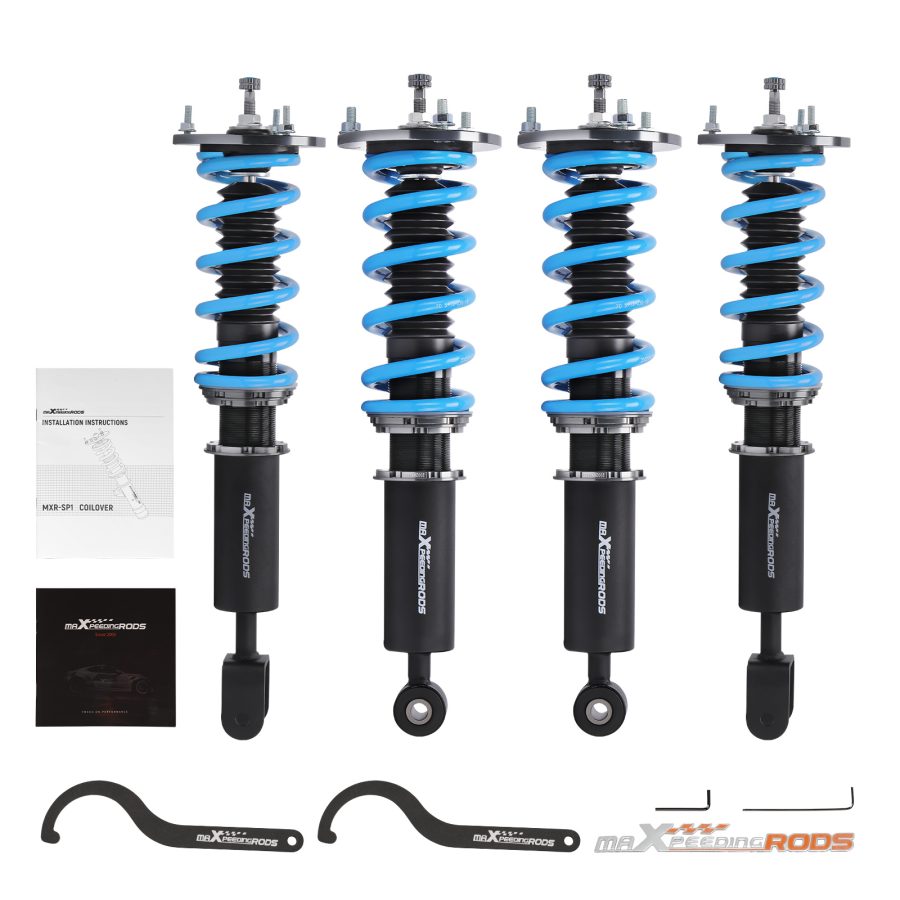 MaXpeedingrods 24 Way Damping Coilovers Kit compatible for Toyota Supra 93-02 Shocks Struts lowering kit