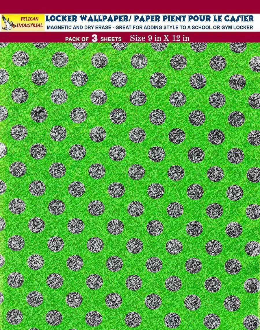 Magnetic Locker Wallpaper Full Sheet Magnetic Glitter Sparkles Designs Green