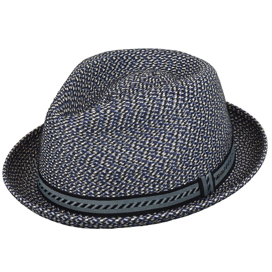 Mannes Braided Trilby - Navy Multi/XL