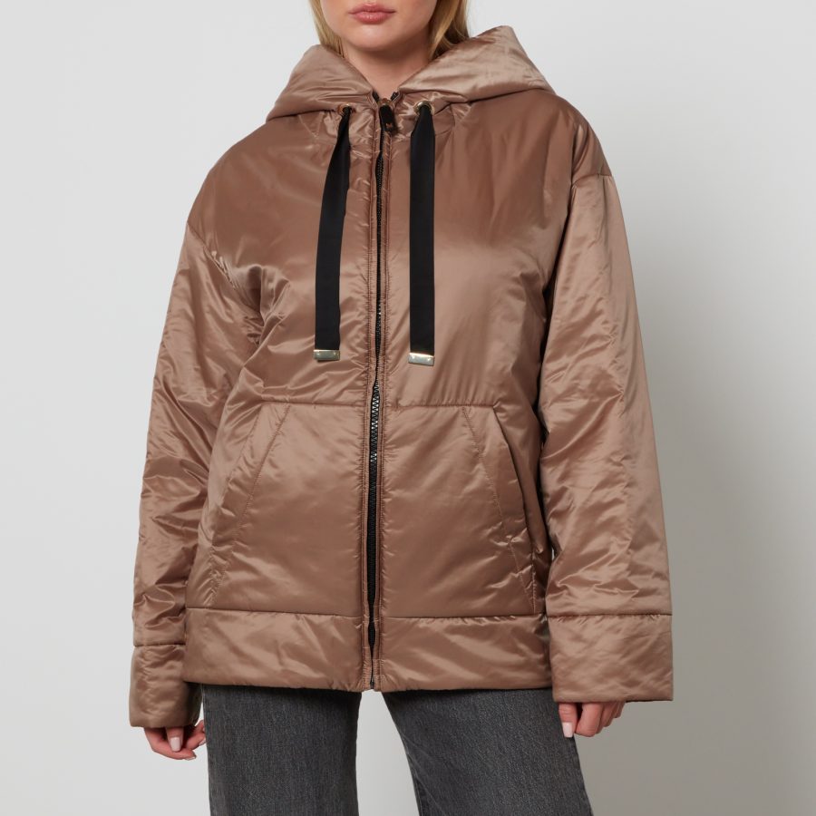 Max Mara The Cube Dali Hooded Quilted Shell Jacket - UK 10