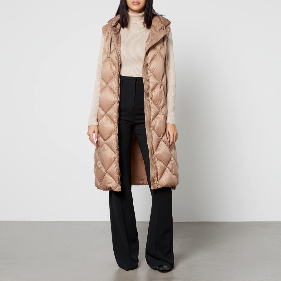 Max Mara The Cube Tregil Quilted Shell Down Gilet - UK 8