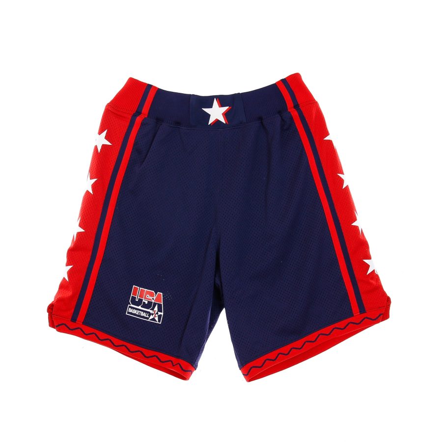 Men's Basketball Shorts Nba Authentic Short Hardwood Classics 1996 Team USA Original Team Colors