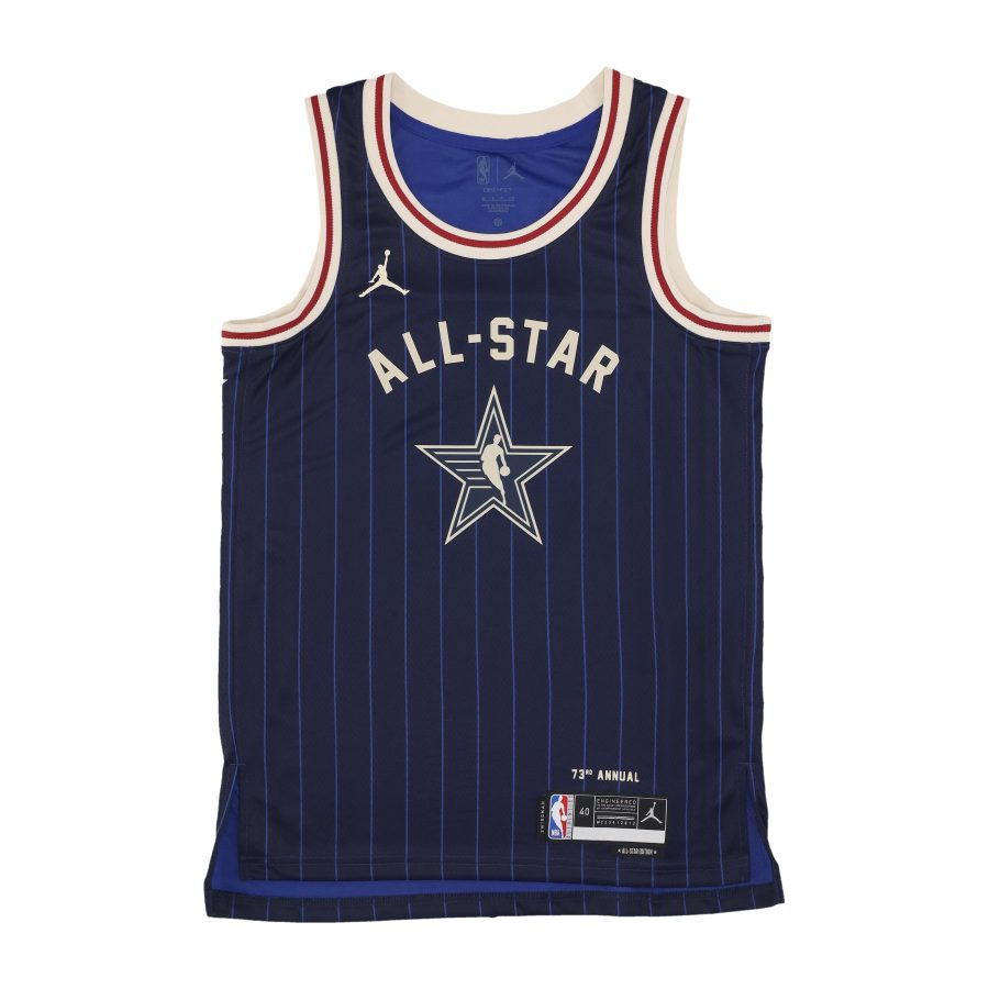 Men's Basketball Tank Top NBA All Star Game 2024 Dri-fit Swingman Jersey No 0 Jayson Tatum Team East College Navy