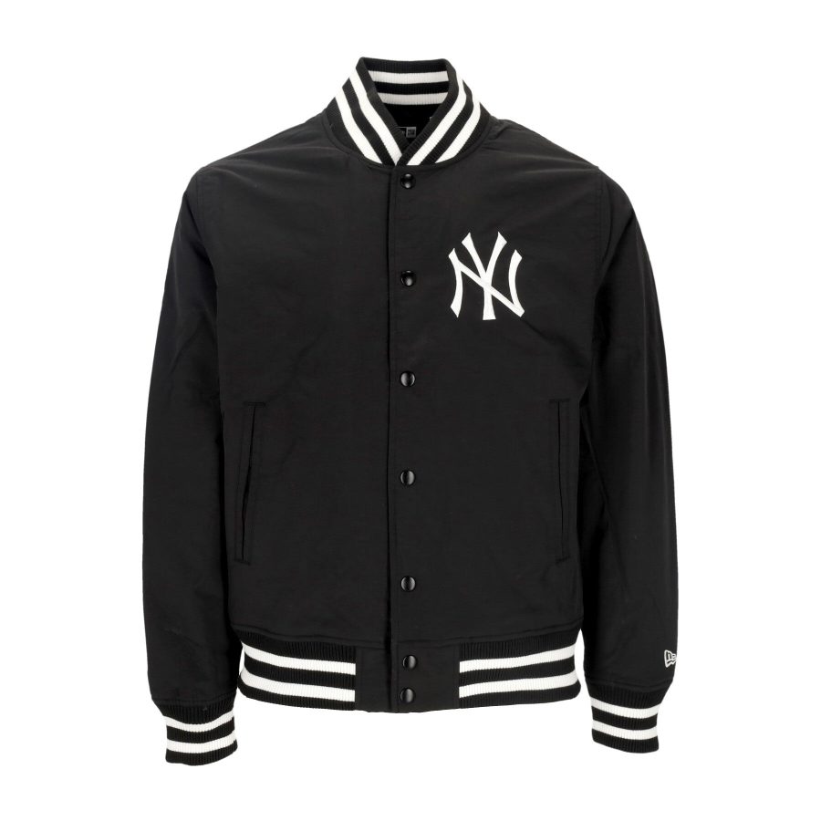 Men's Bomber Jacket Mlb Team Logo Bp Bomber Neyyan Black/white